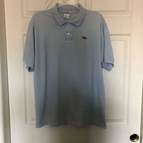 LACOSTE Men’s Light Blue Polo Shirt Size 8 - Picture 1 of 4
